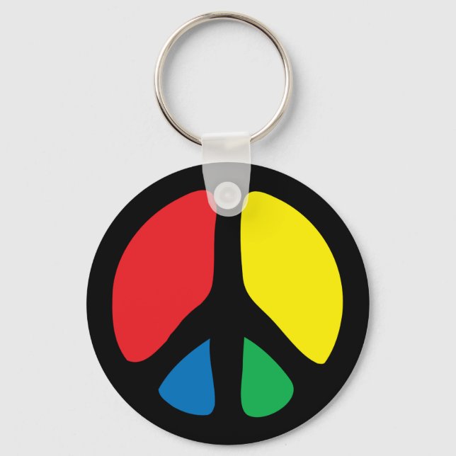 Peace Sign Key Ring (Front)