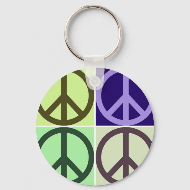 Peace Sign Key Ring (Front)