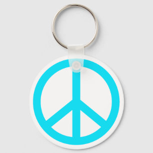 peace sign key ring