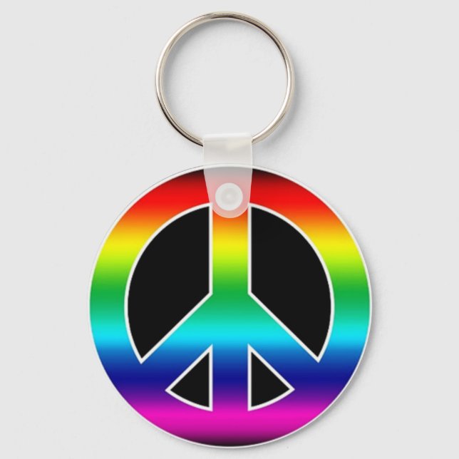 Peace Sign Keychain (Front)