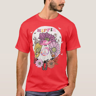 peace sign love 60s 70 hippie groovy vibes hippie T-Shirt
