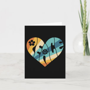 PEACE SIGN LOVE 60s 70s Groovy Hippie Costume Hall Card