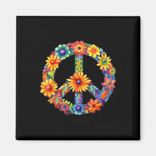 PEACE SIGN LOVE 60s 70s Groovy Hippie Costume Hall Magnet