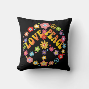 PEACE SIGN LOVE  60s 70s Tie Dye Hippie Costume   Cushion
