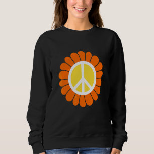 PEACE SIGN LOVE  60s 70s Tie Dye Hippie Costume Sweatshirt