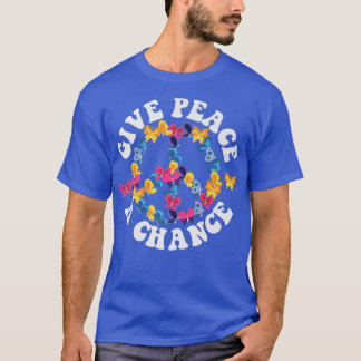 PEACE SIGN LOVE 60s 70s Tie Dye Hippie Halloween B T-Shirt