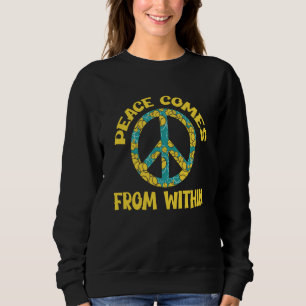 Peace sign Love Freedom Peace Hippie and Bliss Sweatshirt