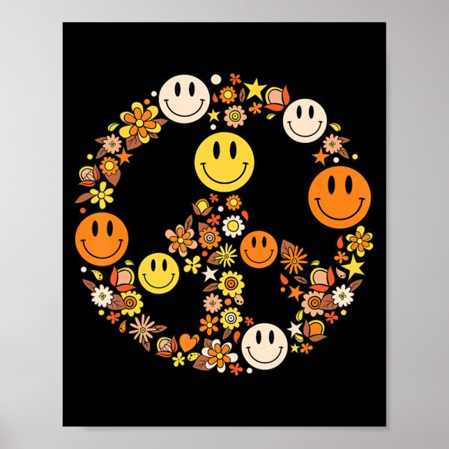 PEACE SIGN LOVE s  Hippie Groovy Vibes Halloween C (Front)