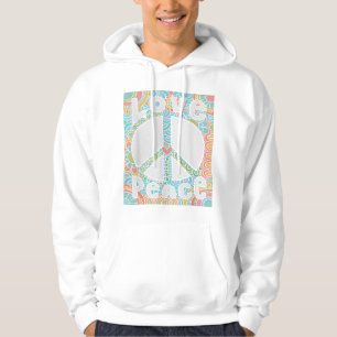 PEACE SIGN LOVE T Shirt 60s 70s Tie Dye Hippie Cos