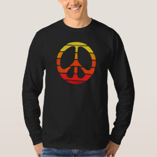 Peace Sign Minimalist Simple Sixties  60s Retro  1 T-Shirt
