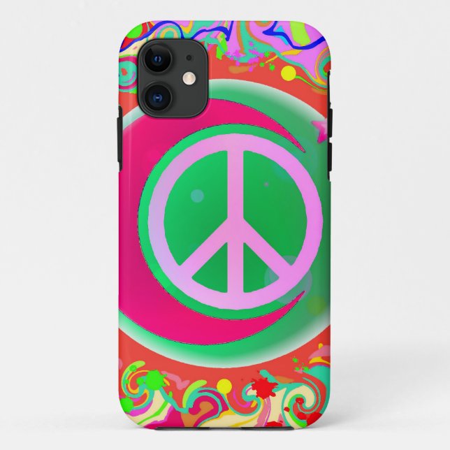 Peace Sign, Moon, Stars & Everything Case-Mate iPhone Case (Back)