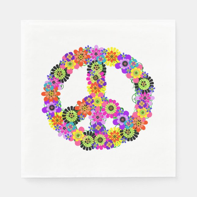 Peace Sign Napkin (Front)