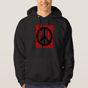 Peace Sign No War Statement Anti War Peace Symbol Hoodie