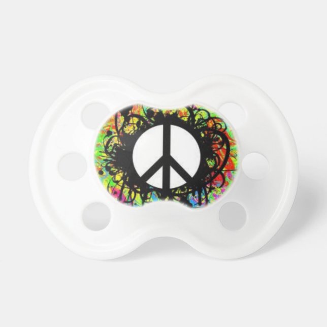 Peace Sign Pacifier (Front)