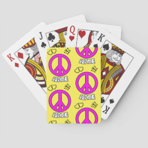 PEACE SIGN PATTERN, PLAYING CARDS