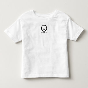 peace sign, peace in. toddler T-Shirt