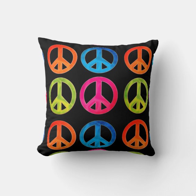 Peace Sign Pillow (Front)