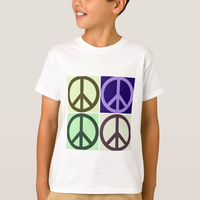Peace Sign Pop Art T-Shirt (Front)