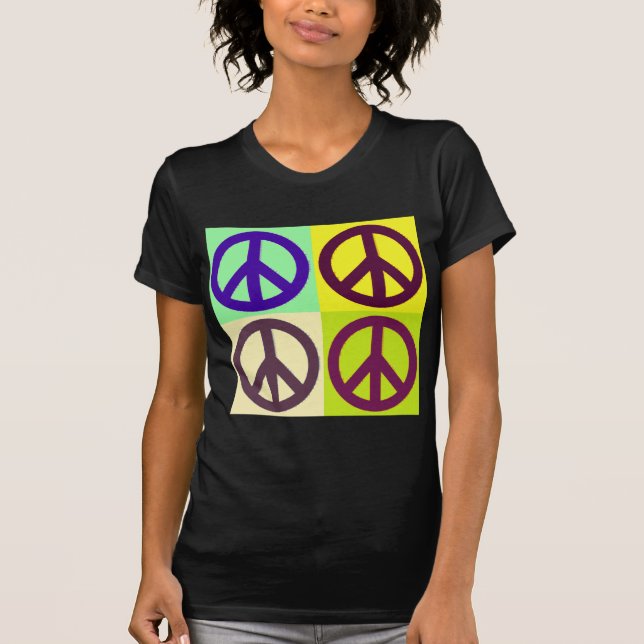 Peace Sign Pop Art T-Shirt (Front)