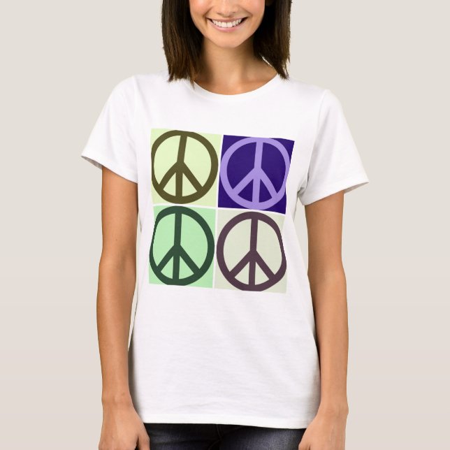 Peace Sign Pop Art T-Shirt (Front)