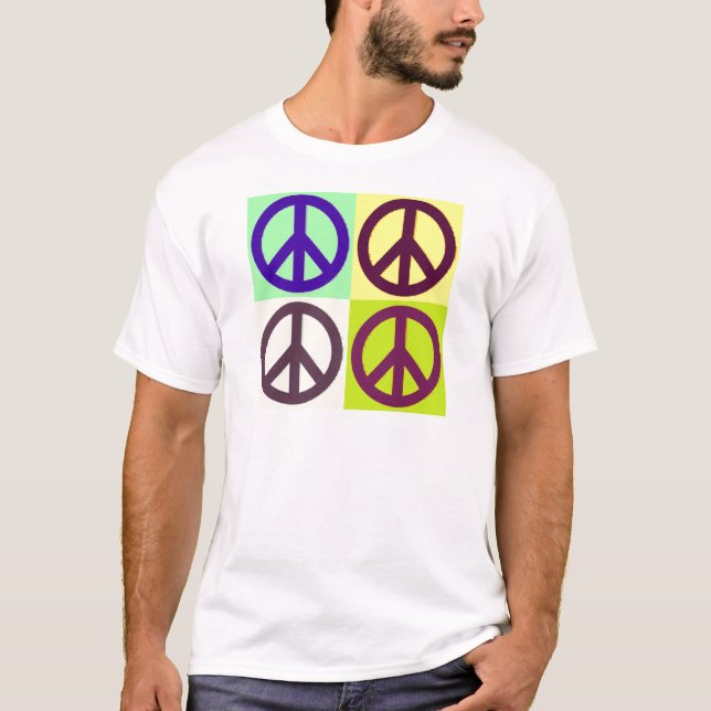 Peace Sign Pop Art T-Shirt (Front)