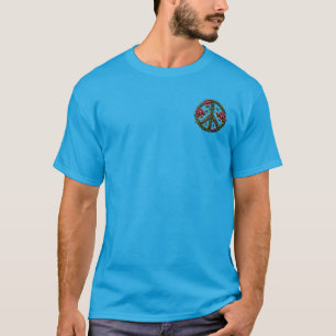 Peace Sign Roses and Thorns Motivational T-Shirt