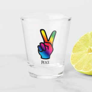 Peace Sign Shot Glass