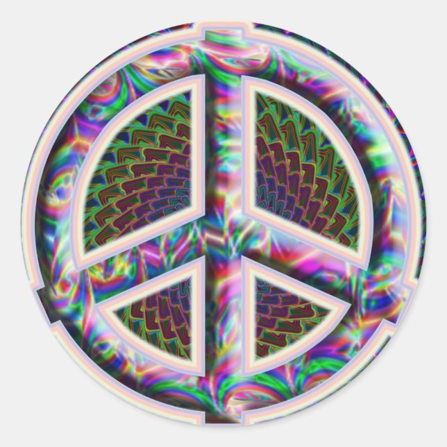Peace Sign Sticker (Front)