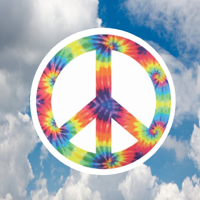 Peace Sign Stickers - Rainbow Hippy Hippie Design (Creator Uploaded)