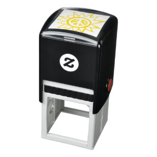 Peace Sign Sunshine Sunny Peaceful                 Self-inking Stamp