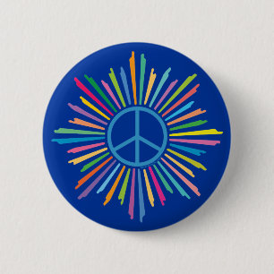 Peace Sign Symbol 6 Cm Round Badge