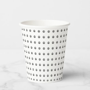Peace Sign Symbol Paper Cups