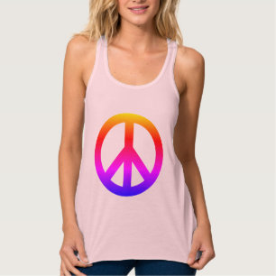 Peace Sign Symbol Singlet