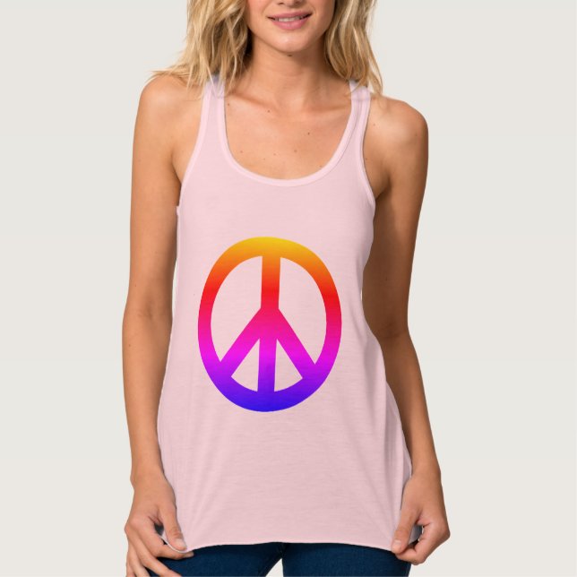 Peace Sign Symbol Singlet (Front)