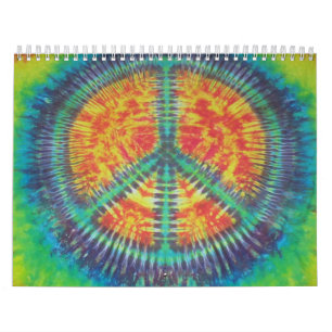 Peace Sign Tie Dye Calendar