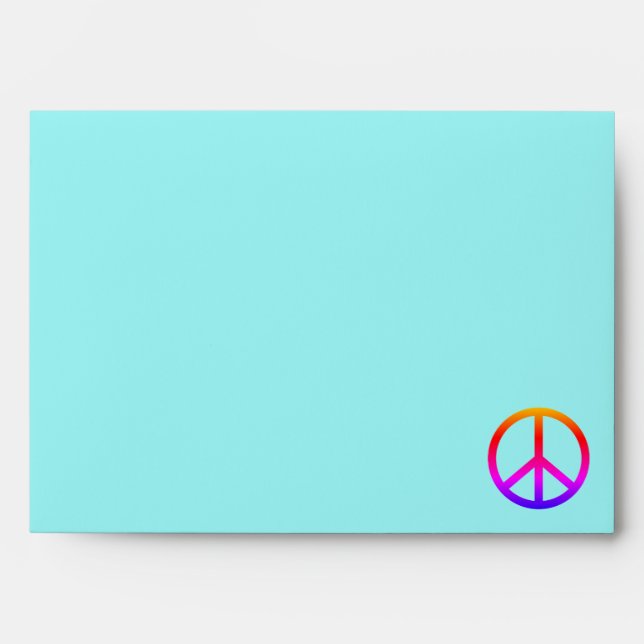 Peace Sign Tie Dye Design Envelope (Front)