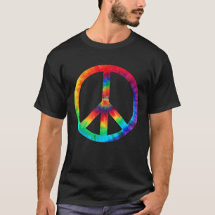 PEACE SIGN Tie Dye Hippies Christmas s T-Shirt