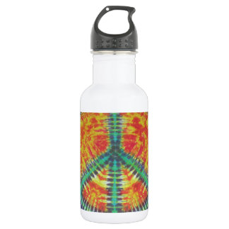 Peace Sign Tie Dye PhatDyes 532 Ml Water Bottle