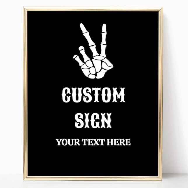 Peace Sign Till Death Do Us Party Custom Sign (Creator Uploaded)