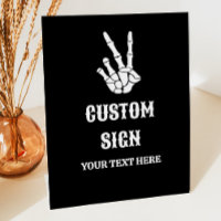 Peace Sign Till Death Do Us Party Custom Sign