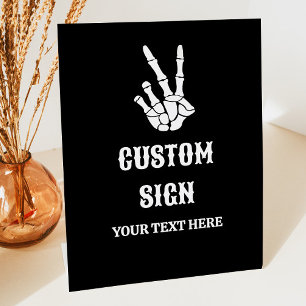 Peace Sign Till Death Do Us Party Custom Sign
