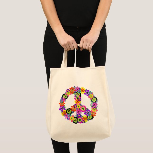 Peace Sign Tote Bag (Front (Product))