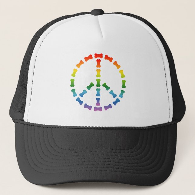 Peace Sign Trucker Hat (Front)