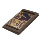 Peace Sign Unity Fist Brown Artisan Crochet Print