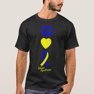 Peace Sign World Down Syndrome Day Women Kids T-Shirt
