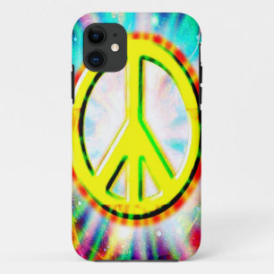 PEACE Sign Yellow Colourful Happy and Fun Case-Mat Case-Mate iPhone Case