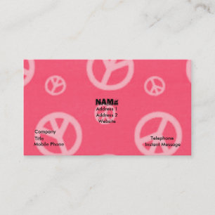 PEACE SIGNS BUSINESS & CALLING CARDS