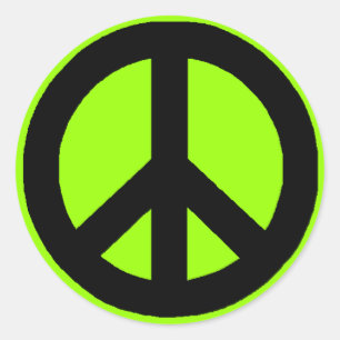 Peace Signs Classic Round Sticker