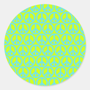 Peace Signs Classic Round Sticker