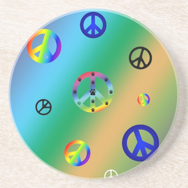 Peace Signs Coaster (Front)